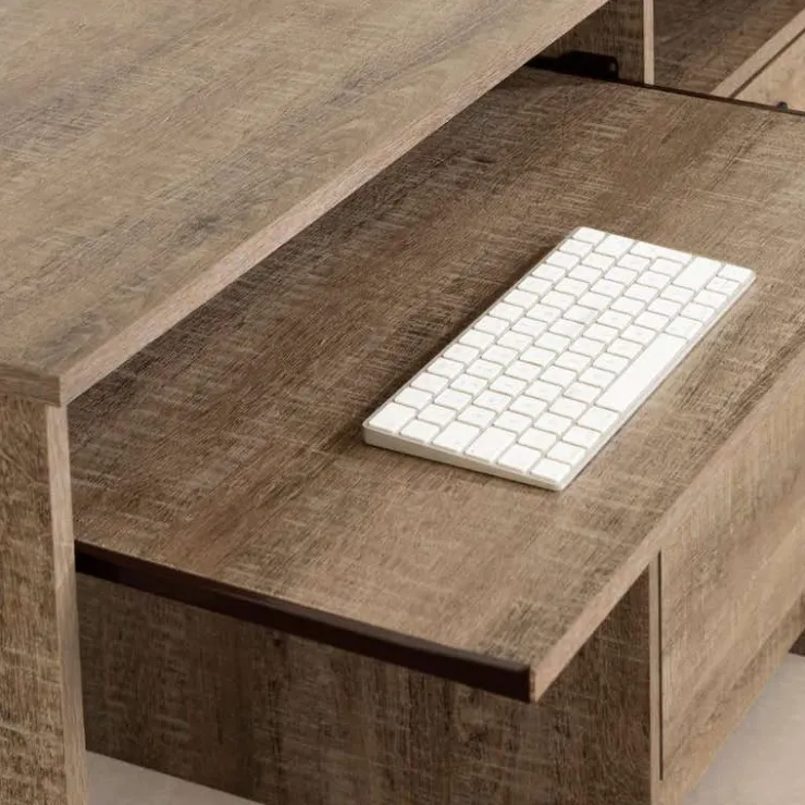 Meubles South Shore Small Computer Desk - South Shore WEATHERED OAK