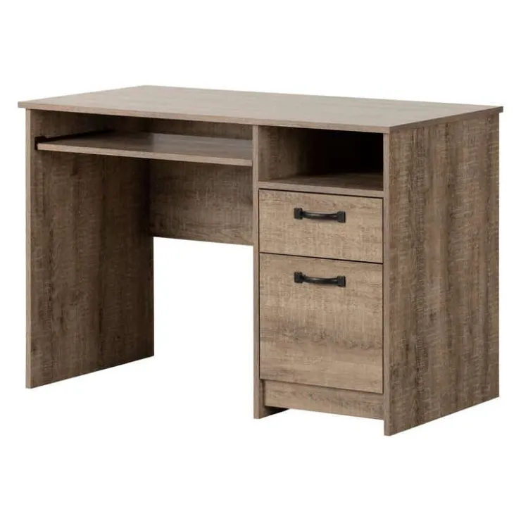 Meubles South Shore Small Computer Desk - South Shore WEATHERED OAK