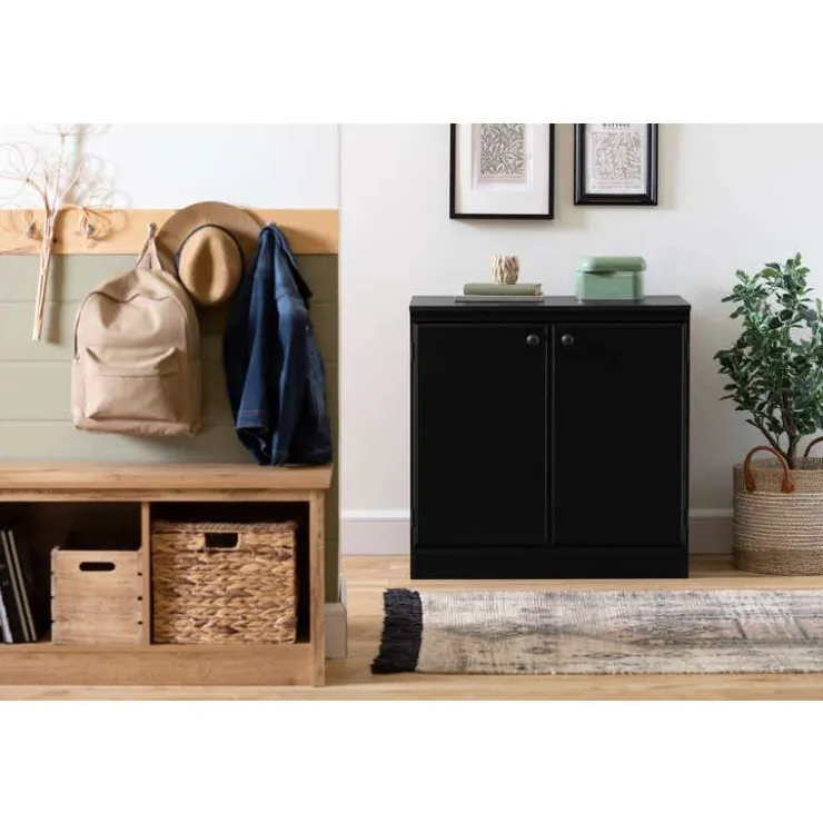 Meubles South Shore Small 2-door storage cabinet - South Shore Black Online