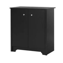 Meubles South Shore Small 2-Door Storage Cabinet - South Shore PURE BLACK Outlet