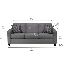 Sofa By Fancy Sofa - Charcoal grey