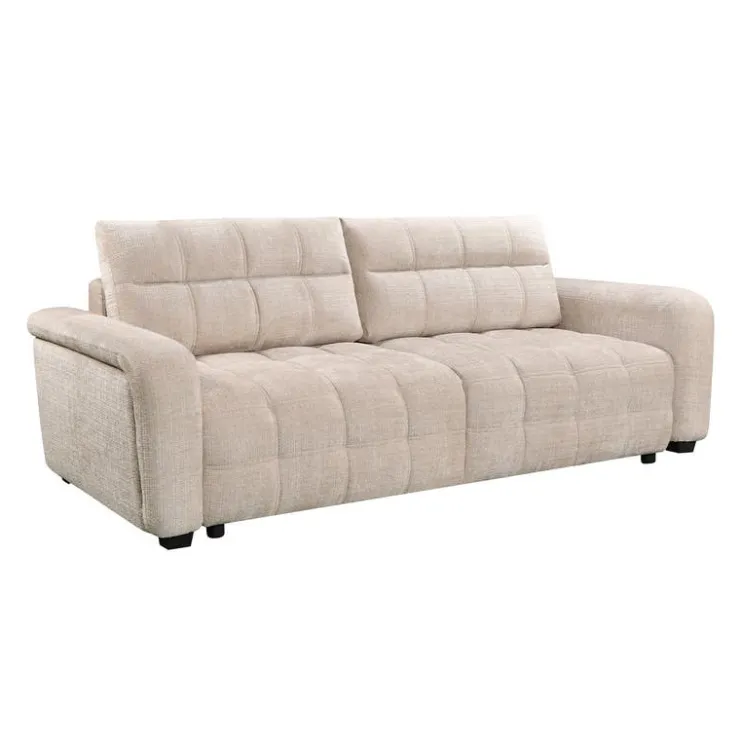 Sofa Bed with Under-Seat Storage - Beige Outlet