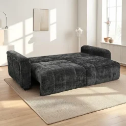 Sofa Bed with Under-Seat Storage - Grey Hot