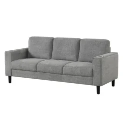 Sofa with Cup Holders Grey Online