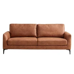 Sofa with Tapered Legs Brown Clearance