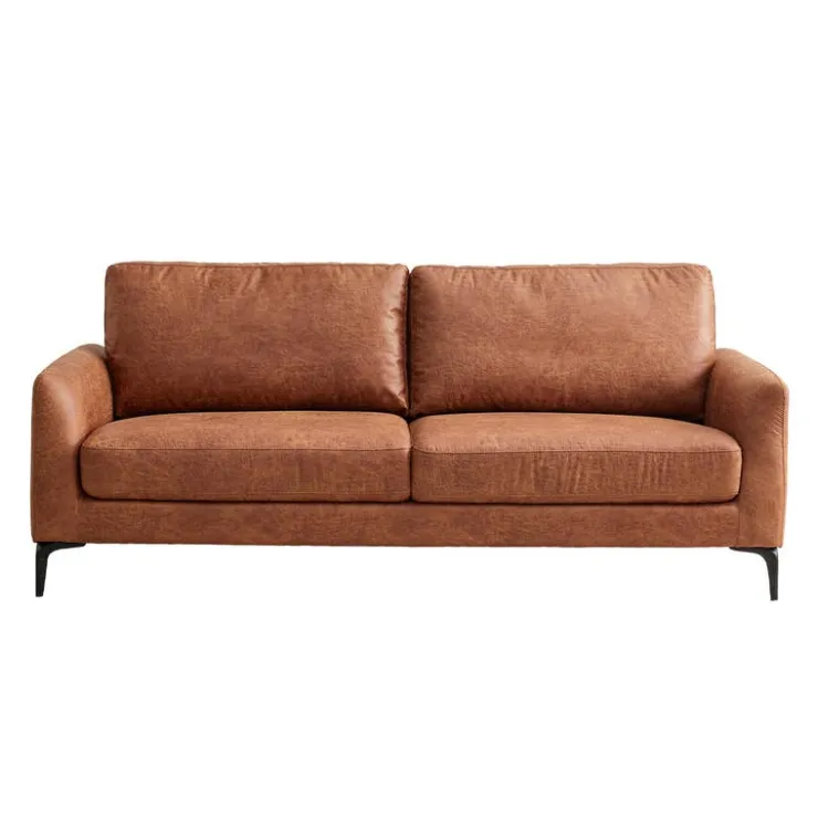 Sofa with Tapered Legs Brown Clearance