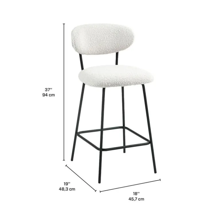 Stools (Set of 2) - White New
