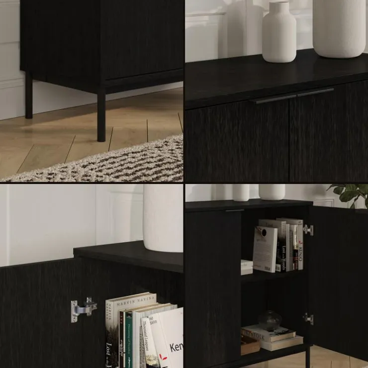 Nexera Storage Cabinet Black Online