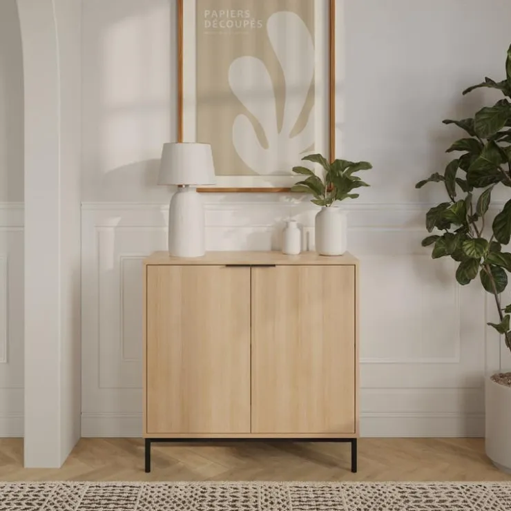 Nexera Storage Cabinet Natural Blonde Oak