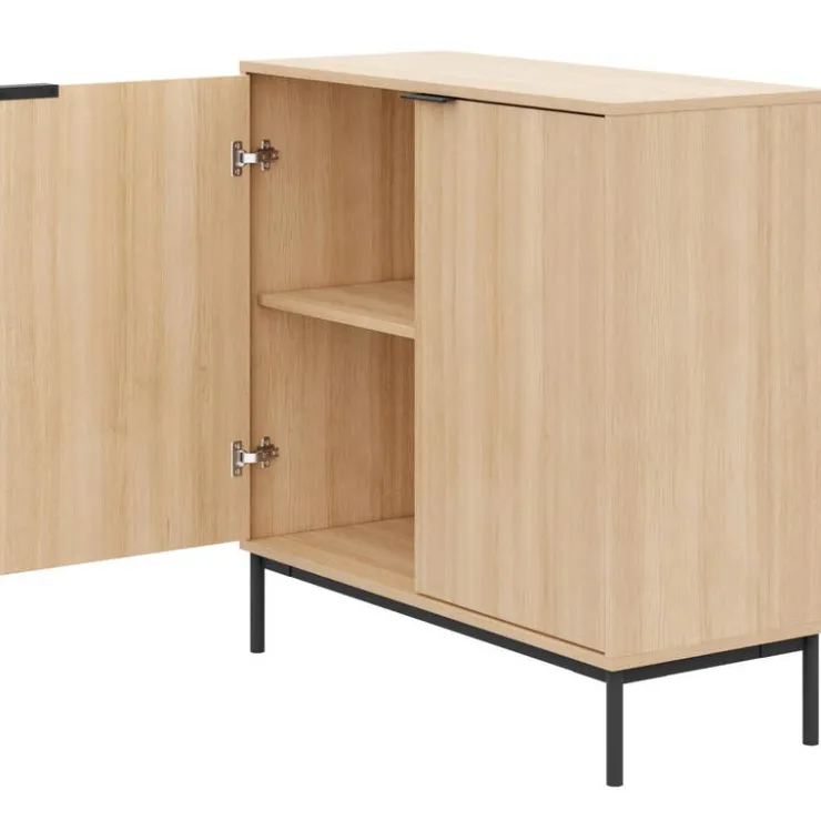 Nexera Storage Cabinet Natural Blonde Oak