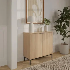 Nexera Storage Cabinet Natural Blonde Oak
