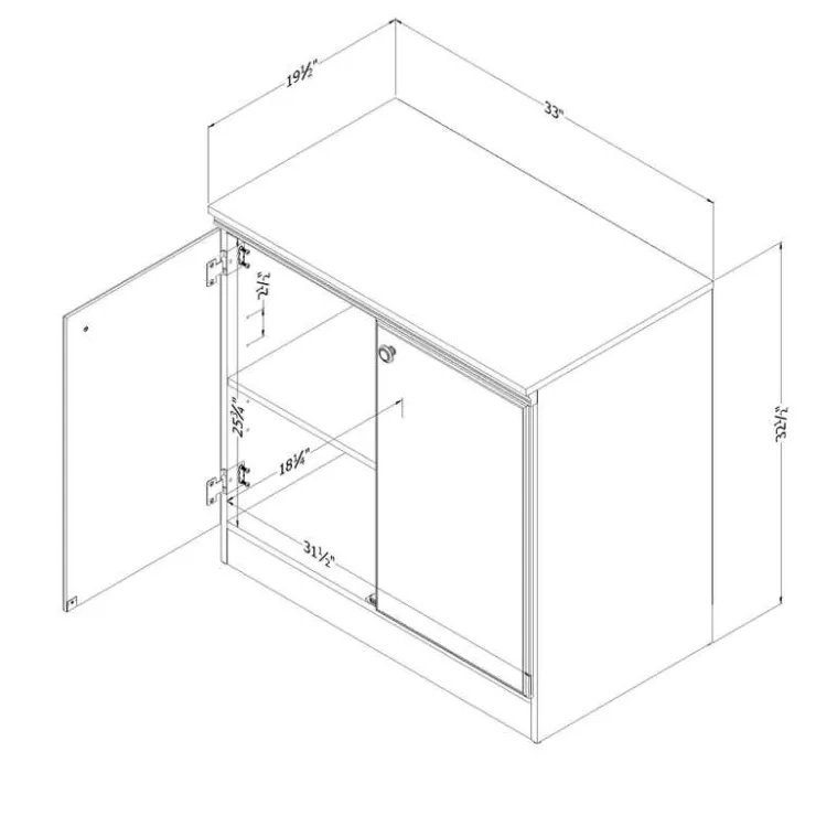 Meubles South Shore Storage Cabinet - South Shore Nordik Oak Sale