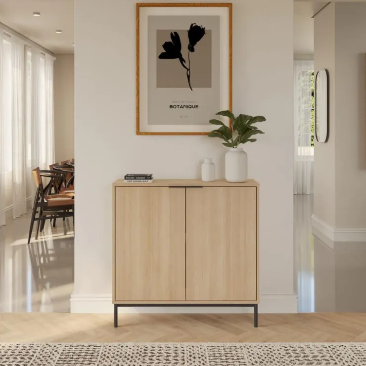 Nexera Storage Console Table - Natural Blonde Oak Sale