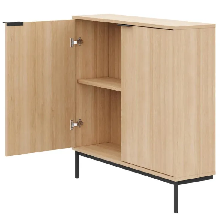 Nexera Storage Console Table - Natural Blonde Oak Sale