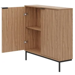 Nexera Storage Console Table - Light Walnut Outlet