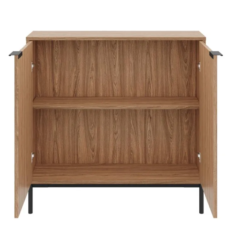 Nexera Storage Console Table - Light Walnut Outlet