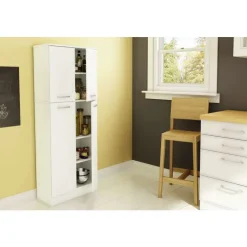 Meubles South Shore Storage Pantry - South Shore Pure White
