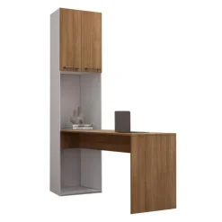 Storage Unit with Desk - Brown New