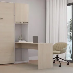 Storage Unit with Desk - Grey Online