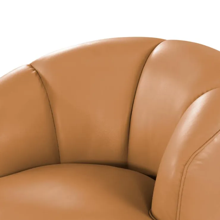 Swivel Accent Armchair - Caramel Best
