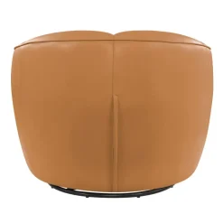 Swivel Accent Armchair - Caramel Best