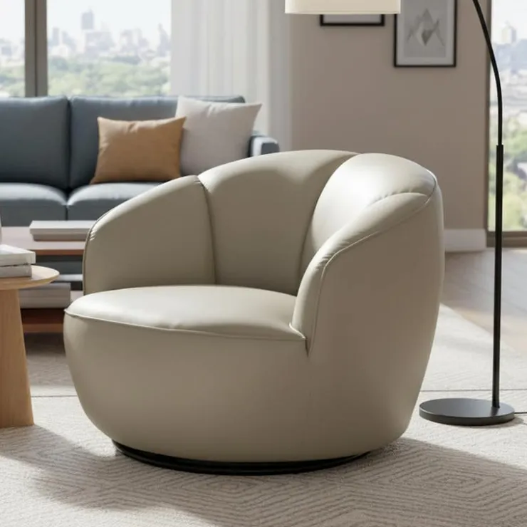 Swivel Accent Armchair - Grey Best