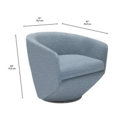 Swivel Accent Chair Gris Clearance