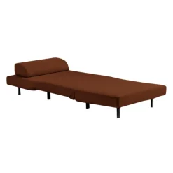 Swivel Armchair Bed - Rust Orange Sale