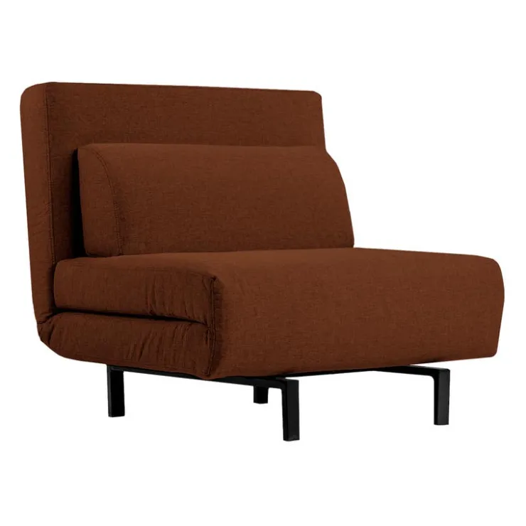 Swivel Armchair Bed - Rust Orange Sale