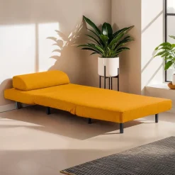 Swivel Armchair Bed - Yellow Discount
