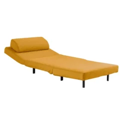 Swivel Armchair Bed - Yellow Discount