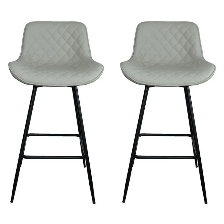 Swivel Barstools (Set of 2) Beige Online