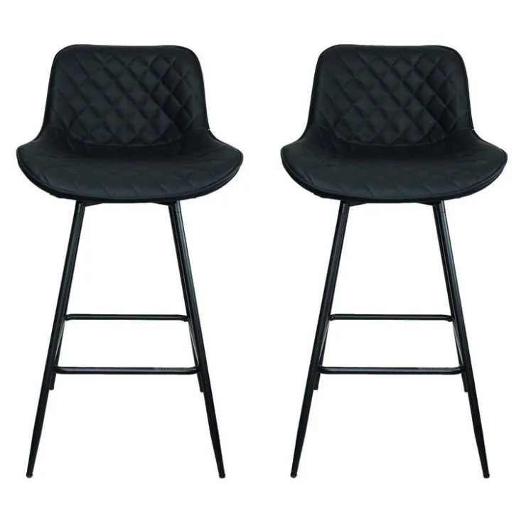Swivel Barstools (Set of 2) Black Hot