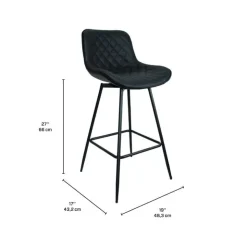 Swivel Barstools (Set of 2) Black Hot
