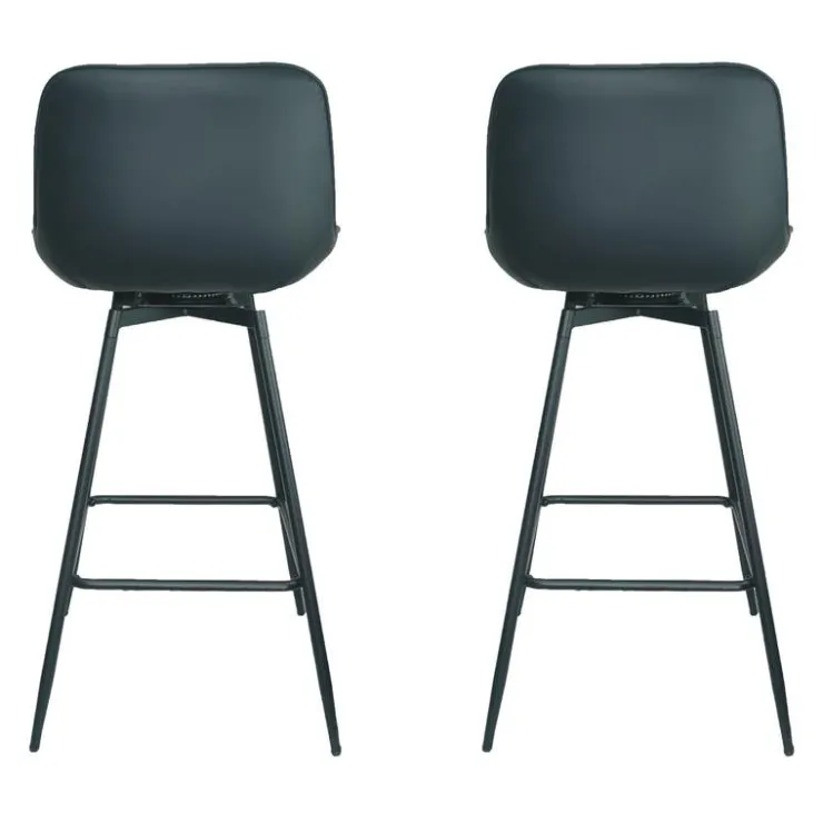 Swivel Barstools (Set of 2) Black Hot