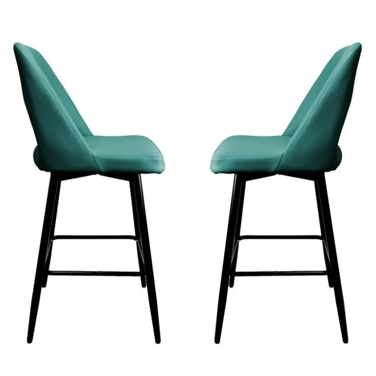 Swivel Barstools (Set of 2) Blue Online
