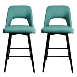 Swivel Barstools (Set of 2) Blue Online