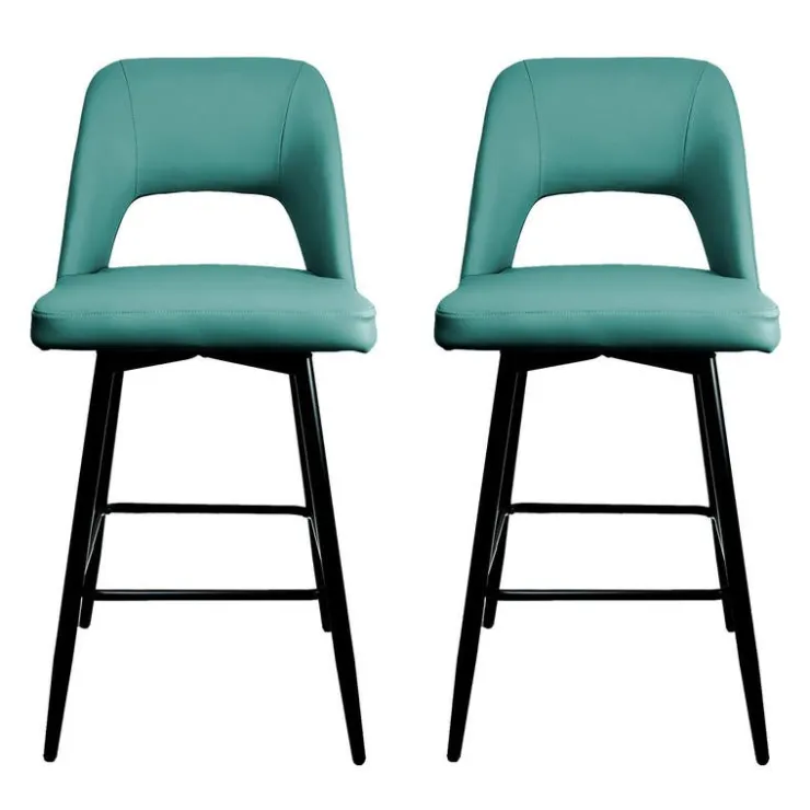 Swivel Barstools (Set of 2) Blue Online