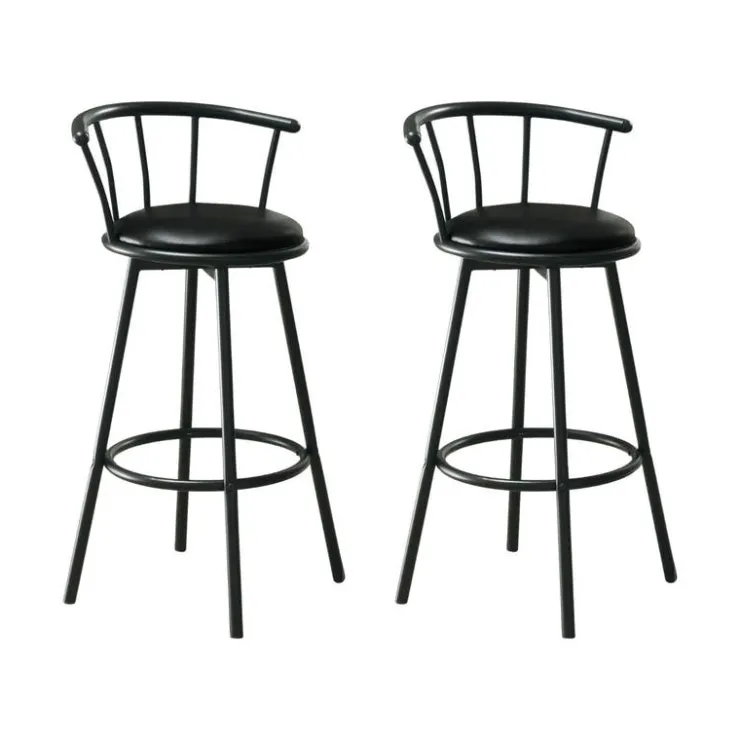 Monarch Swivel Barstools (Set of 2) Black Best