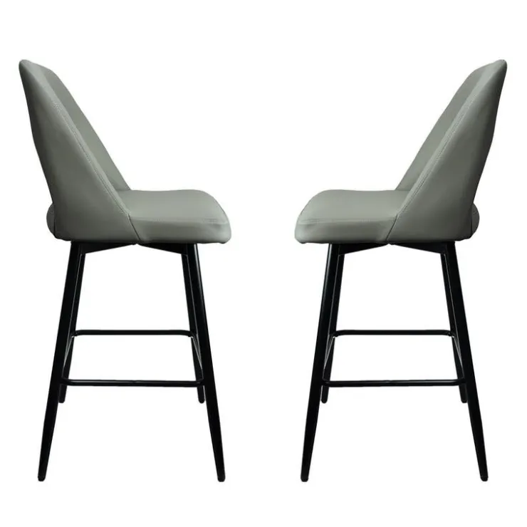 Swivel Barstools (Set of 2) Grey Hot