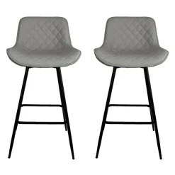 Swivel Barstools (Set of 2) Grey Clearance