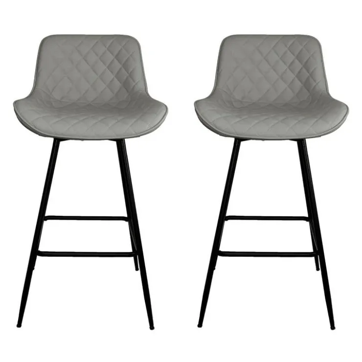 Swivel Barstools (Set of 2) Grey Clearance