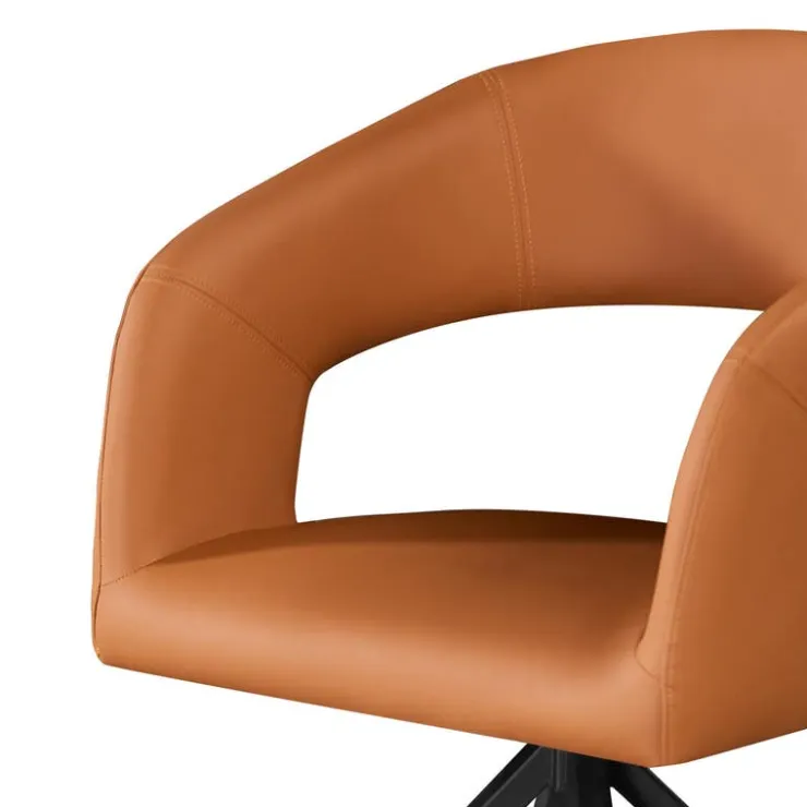 Swivel Chair - Pumpkin Orange Tan Discount