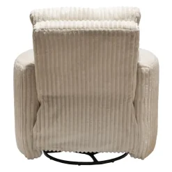 MINHAS Swivel Corduroy Velvet Rocker Recliner - BEIGE Outlet