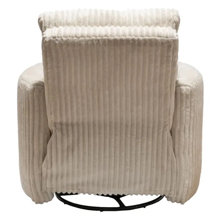MINHAS Swivel Corduroy Velvet Rocker Recliner - BEIGE Outlet