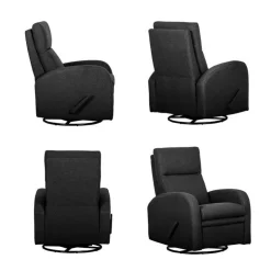 Swivel Reclining Armchair Charcoal Clearance