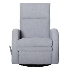Swivel Reclining Armchair Grey Discount