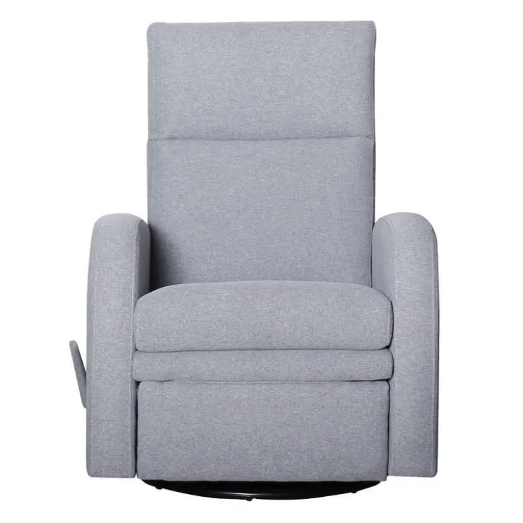 Swivel Reclining Armchair Grey Discount