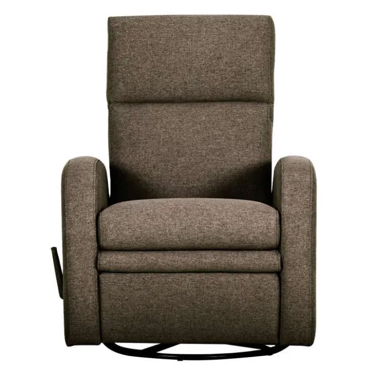 Swivel Reclining Armchair Brown Sale