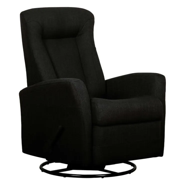 Swivel Rocker Recliner - Black Hot